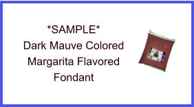 Dark Mauve Margarita Fondant Sample