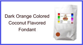 Dark Orange Coconut Fondant