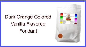 Dark Orange Vanilla Fondant