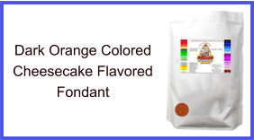 Dark Orange Cheesecake Fondant