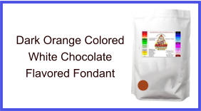 Dark Orange White Chocolate Fondant