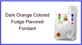 Dark Orange Fudge Fondant