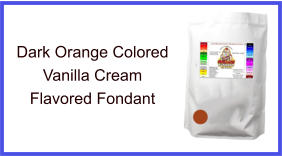 Dark Orange Vanilla Fondant