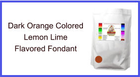 Dark Orange Lemon Lime Fondant