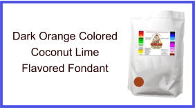 Dark Orange Coconut Lime Fondant