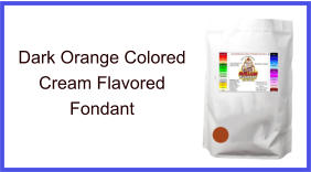 Dark Orange Cream Fondant