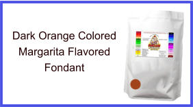 Dark Orange Margarita Fondant