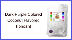 Dark Purple Coconut Fondant