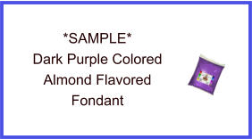 Dark Purple Almond Fondant Sample
