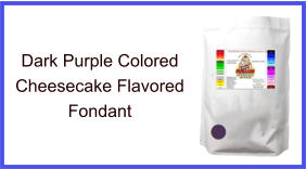 Dark Purple Cheesecake Fondant