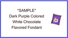 Dark Purple White Chocolate Fondant Sample