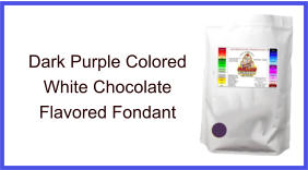 Dark Purple White Chocolate Fondant