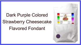 Dark Purple Strawberry Cheesecake Fondant