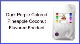 Dark Purple Pineapple Coconut Fondant