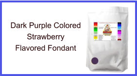 Dark Purple Strawberry Fondant