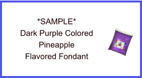 Dark Purple Pineapple Fondant Sample