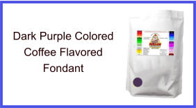 Dark Purple Coffee Fondant