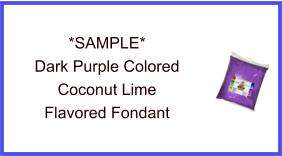 Dark Purple Coconut Lime Fondant Sample