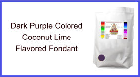 Dark Purple Coconut Lime Fondant