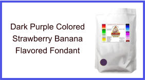 Dark Purple Strawberry Banana Fondant