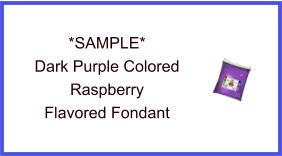 Dark Purple Raspberry Fondant Sample