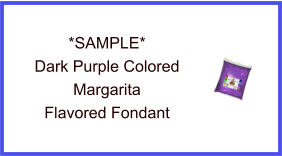 Dark Purple Margarita Fondant Sample