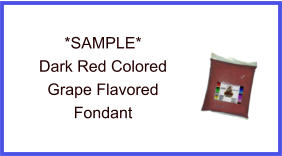 Dark Red Grape Fondant Sample