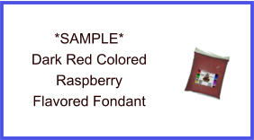 Dark Red Raspberry Fondant Sample