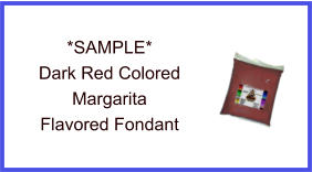 Dark Red Margarita Fondant Sample