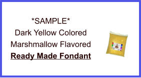Dark Yellow Marshmallow Fondant Sample