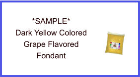 Dark Yellow Grape Fondant Sample