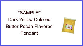 Dark Yellow Butter Pecan Fondant Sample