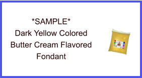 Dark Yellow Butter Cream Fondant Sample