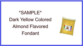 Dark Yellow Almond Fondant Sample