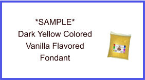 Dark Yellow Vanilla Fondant Sample