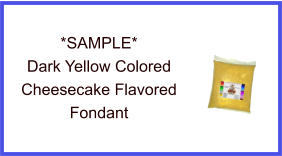 Dark Yellow Cheesecake Fondant Sample