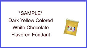 Dark Yellow White Chocolate Fondant Sample