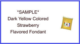 Dark Yellow Strawberry Fondant Sample