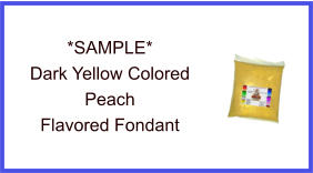 Dark Yellow Peach Fondant Sample