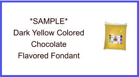 Dark Yellow Chocolate Fondant Sample
