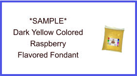 Dark Yellow Raspberry Fondant Sample