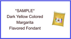 Dark Yellow Margarita Fondant Sample
