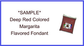Deep Red Margarita Fondant Sample