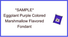 Eggplant Purple Marshmallow Fondant Sample