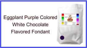 Eggplant Purple White Chocolate Fondant