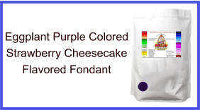 Eggplant Purple Strawberry Cheesecake Fondant