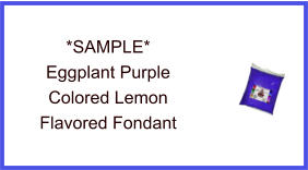 Eggplant Purple Lemon Fondant Sample