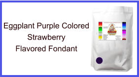 Eggplant Purple Strawberry Fondant