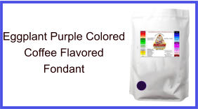 Eggplant Purple Coffee Fondant