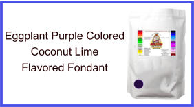 Eggplant Purple Coconut Lime Fondant